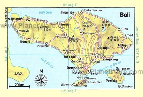 bali tourist places map|17 Top.